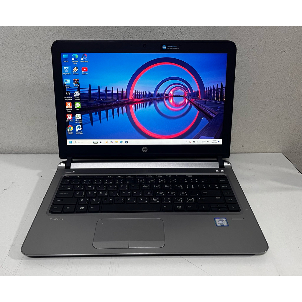 HP Probook 430 G3 โน้ตบุ๊ค Notebook มือสอง สภาพสวย Core i5 Gen6 Ram 8G SSD 256G จอ 13.3 นิ้ว ฟรีเมาส