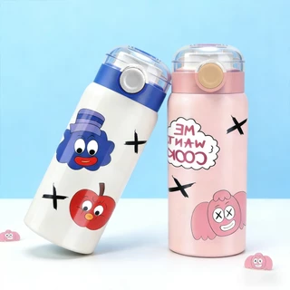 PANDA แก้วสแตนเลส 500ml สแตนเลส316 แก้วน้ำลายการ์ตูน เหมาะสำหรับเด็ก