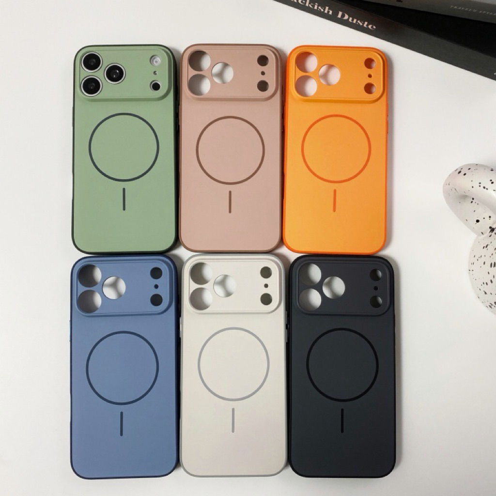 wapple-case IMD MOOPHE เคสแม่เหล็กลายโพกาดอทสีขาว/ดำ ขอบนิ่มหลังแข็งสำหรับรุ่นiPhone11-17ProMax