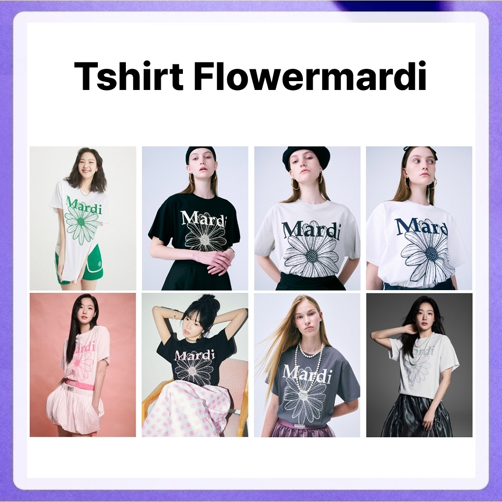 Mardi Mercredi Tshirt Flowermardi (Gradation, Univ, BIJOU, Ring with Rock)