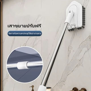แปรงขัดห้องน้ํา แปรงขัดกระเบื้อง 3 in 1 ปรับได้ 95 ซม. สําหรับทําความสะอาดห้องน้ํา ห้องครัว