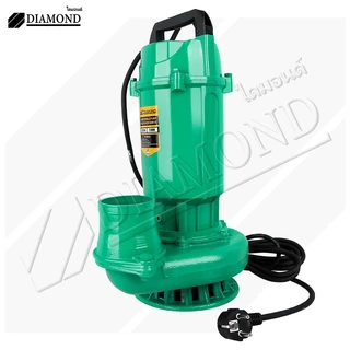 Diamond ปั๊มแช่ไฟฟ้า ปั๊มจุ่ม ปั๊มแช่ 3 นิ้ว ปั้มแช่ดูดโคลน 2200W สายไฟ 8 เมตร มอเตอร์ทองแดงแท้ 100% แรงดันสูง