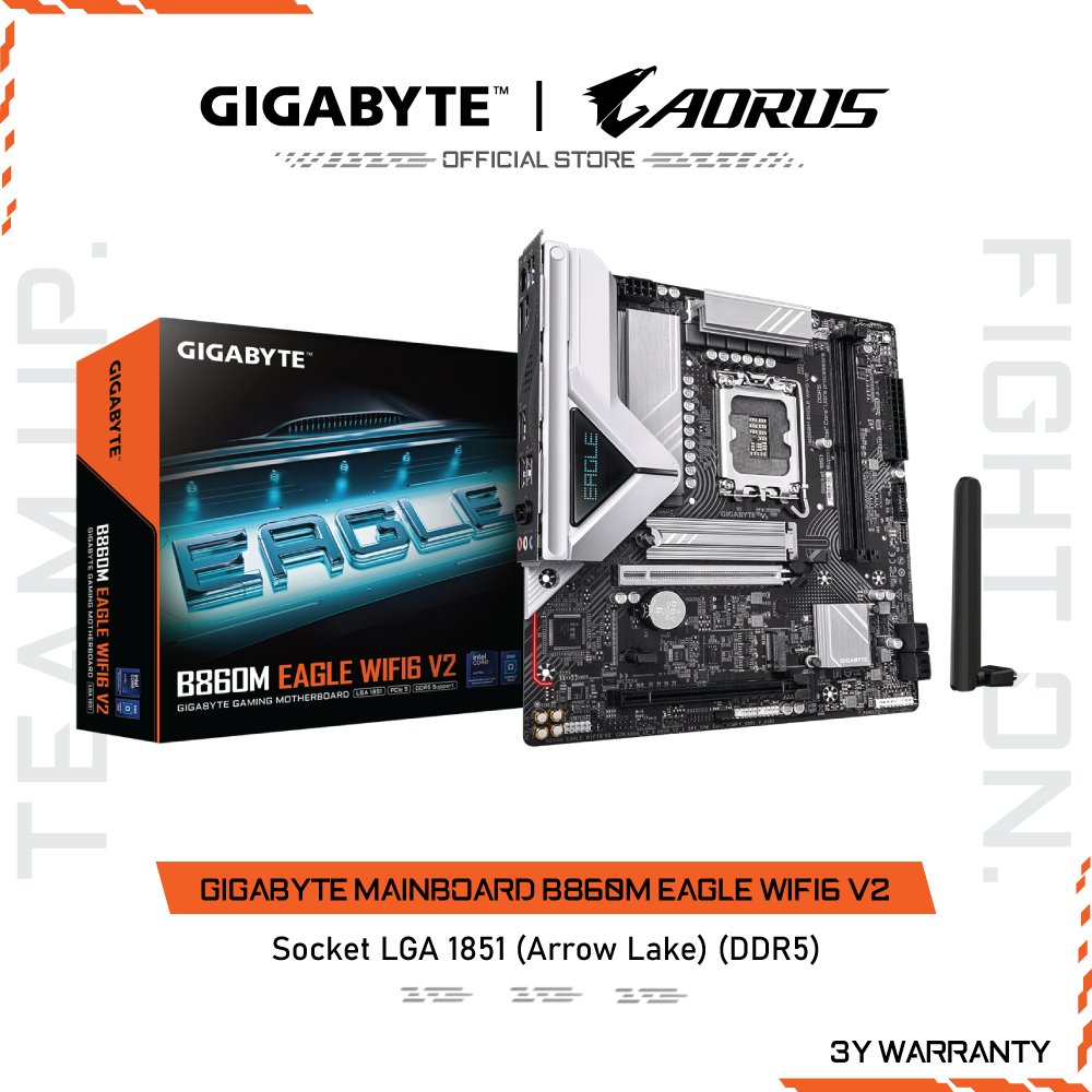 GIGABYTE MAINBOARD B860M EAGLE WIFI6 V2 เมนบอร์ด B860M EAGLE WIFI6 V2-1.0