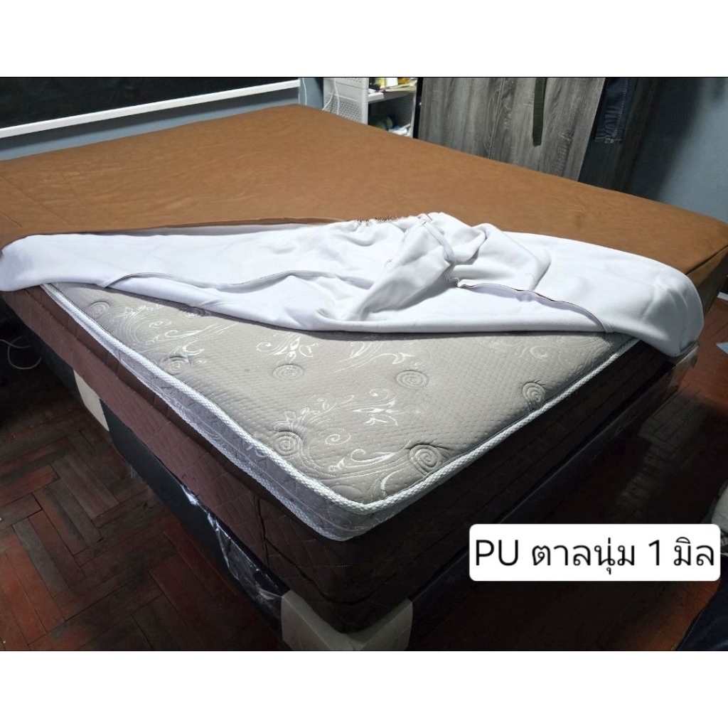 ปลอกหนัง PVC หุ้มที่นอนแบบสวมทับมีซิปรอบตัวยู ประเภทหนัง PUและPVC