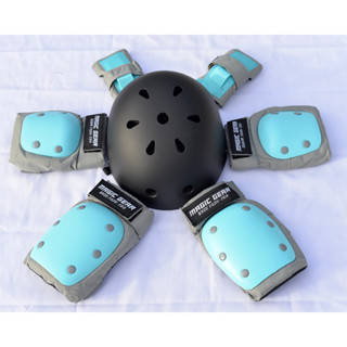 สนับเด็กและผู้ใหญ่ ส่งในไทย สนับเข่าและศอก 6ชิ้น สำหรับเล่นก…