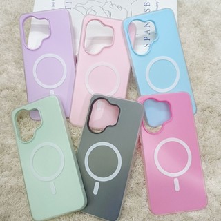เคสมือถือ สำหรับ vivo v60 เคสสีพื้นงาน2ชั้น สีพาสเทล  สีสันสดใส เปิดเลนส์กล้อง ภาพถ่ายจากสินค้าจริง พร้อมส่ง #2S-M