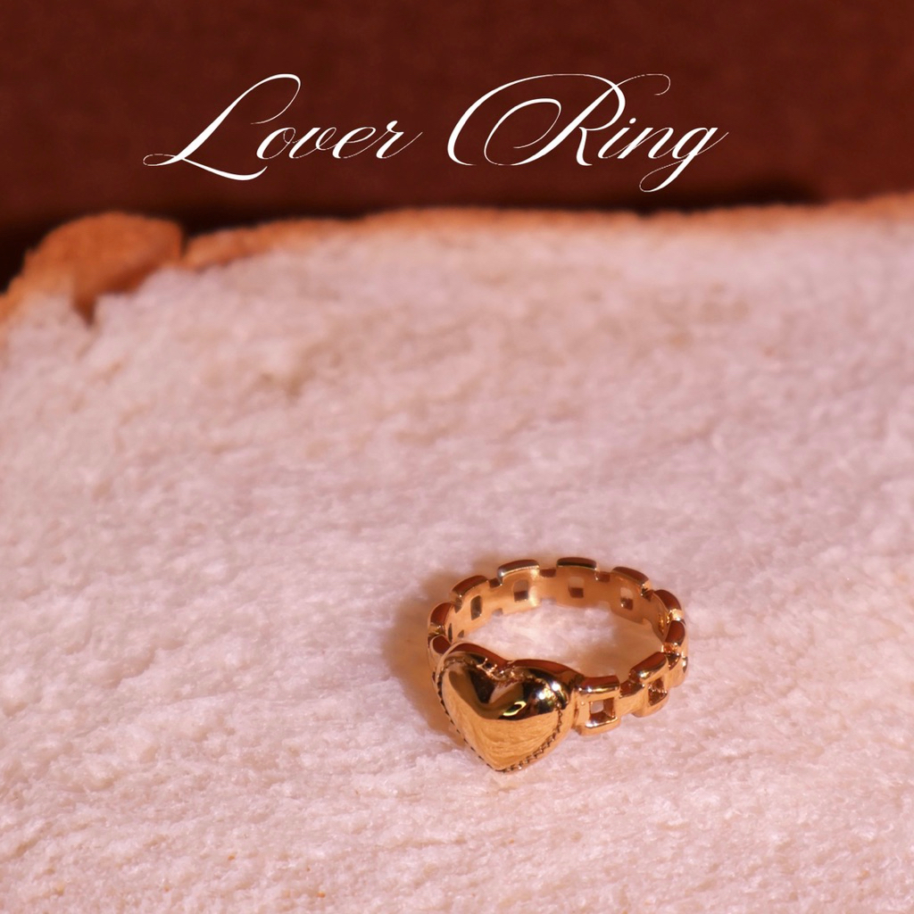 gigaglam lover ring | แหวนรูปหัวใจไม่ลอก ไม่ดำ