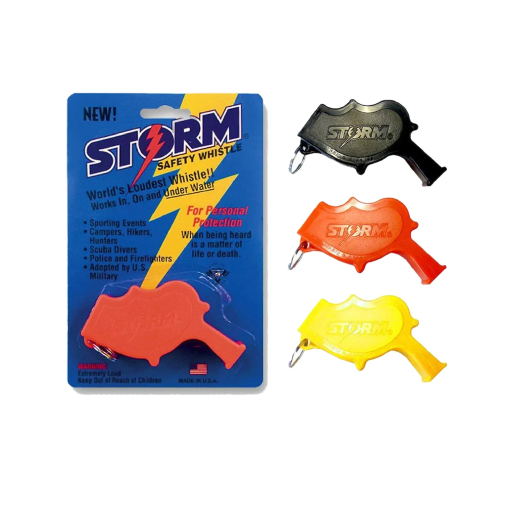 Storm Whistle สามารถใช้งานได้ใต้น้ำหรือเมื่อนกหวีดเปียก