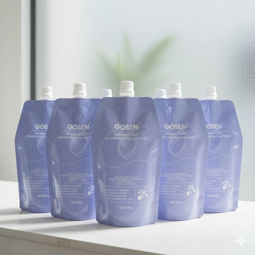 GOSEN ทรีทเม้นท์ เคราติน รีแพร์ริ่ง แฮร์ มาส์ก ( ถุงม่วงๆ ) ( สินค้าใหม่ )