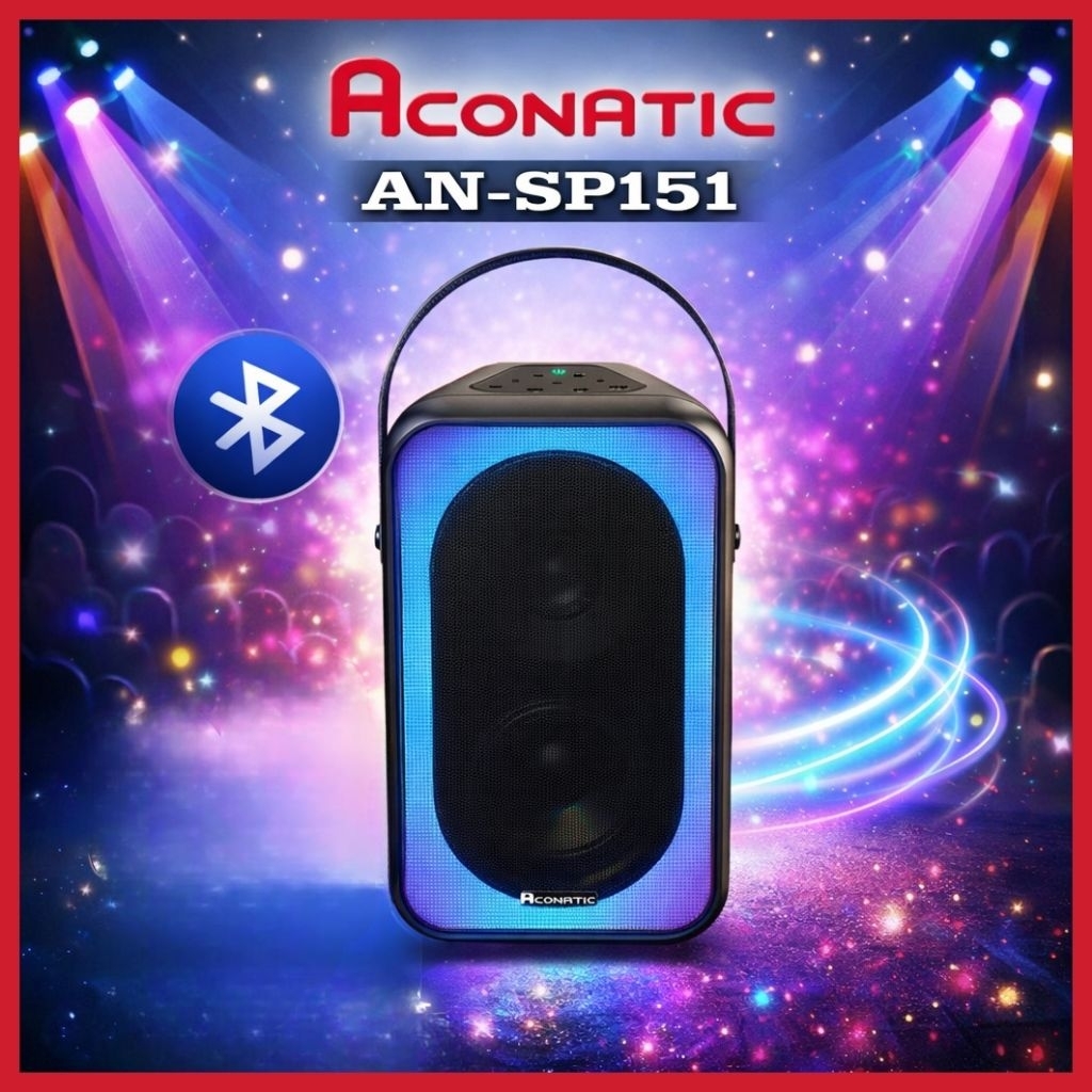 Aconatic ลำโพงบลูทูธ ลำโพงไร้สาย แบบพกพา รุ่น AN-BT1200 (รับประกัน 1 ปี)