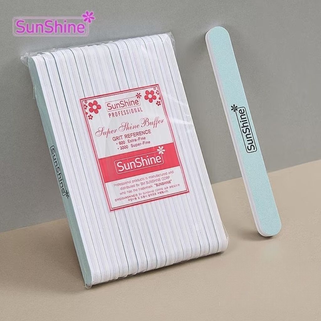 จัดส่งทันที ♡ แพค 15 ชิ้น ♡ Sunshine ขัดหน้าเล็บเงา  ตะไบขัดเงา  ของแท้!