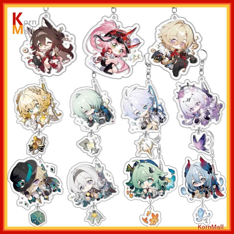 [พร้อมส่ง] พวงกุญแจ ตัวละคร เกมส์ ฮงไก ฮงไค ฮนไค สตาร์เรล Game Honkai Star Rail HSR Keychain Aventurine Mydei