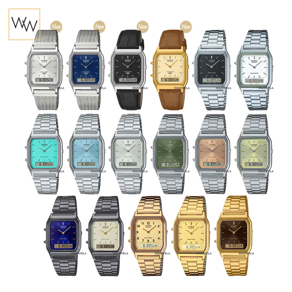 ของแท้ นาฬิกาข้อมือ Casio รุ่น AQ-230A / AQ-230EM / AQ-230EL