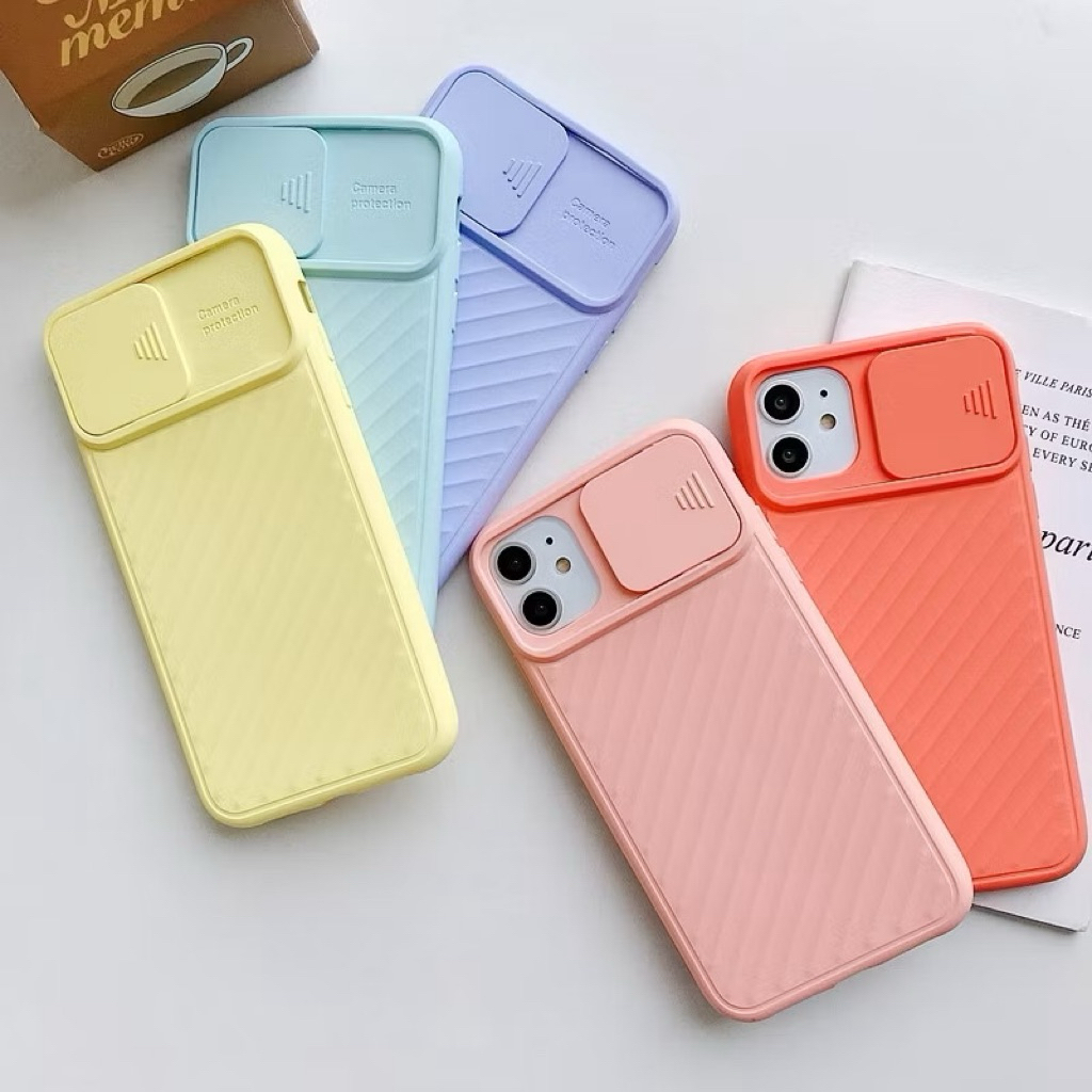!!!พร้อมส่งจากไทย!!! Iphone Case สีพาสเทล ปิดกล้อง X Xs Xsmax 11 11pro 11promax 12 12pro 12promax