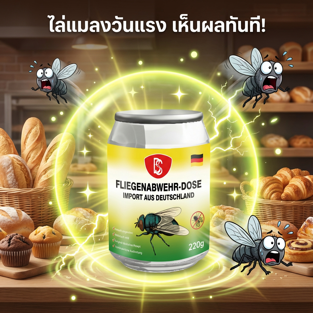 ไล่แมลงวันแรง ผลลัพธ์ชัด! ไล่แมลงวัน ไล่แมลงหวี่ ไม่มีสารเคมี เติมน้ำแล้วใช้ได้ ปลอดภัยและไม่มีพิษ