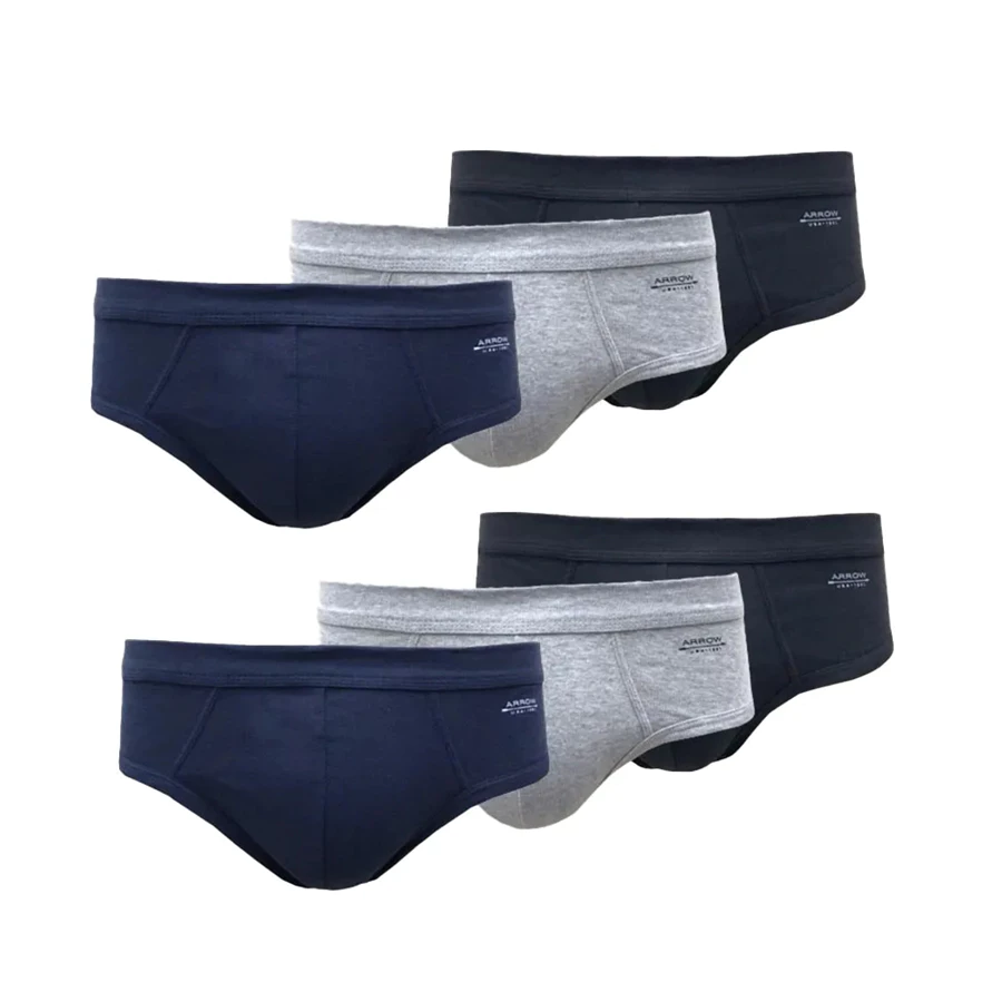 ARROW COTTON RIB (PACK 6 ตัว) กางเกงในชาย แพ็ก 6 ตัว คละสี รุ่น SETH93CA5CRC1M1
