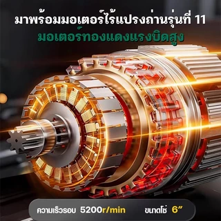 No.7 เลื่อยไฟฟ้าไร้สาย สำหรับตัดไม้และกิ่งไม้ มาพร้อมมอเตอร์ไร้แปรงถ่าน แบตเตอรี่คู่ และอุปกรณ์เสริมครบชุด