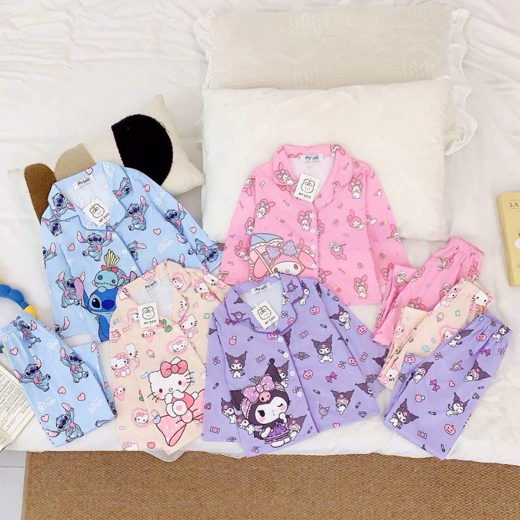 ชุดนอน Sanrio แขนยาว ขายาว ผ้านุ่มใส่สบาย ป้าย MY BOO [พร้อมส่ง]