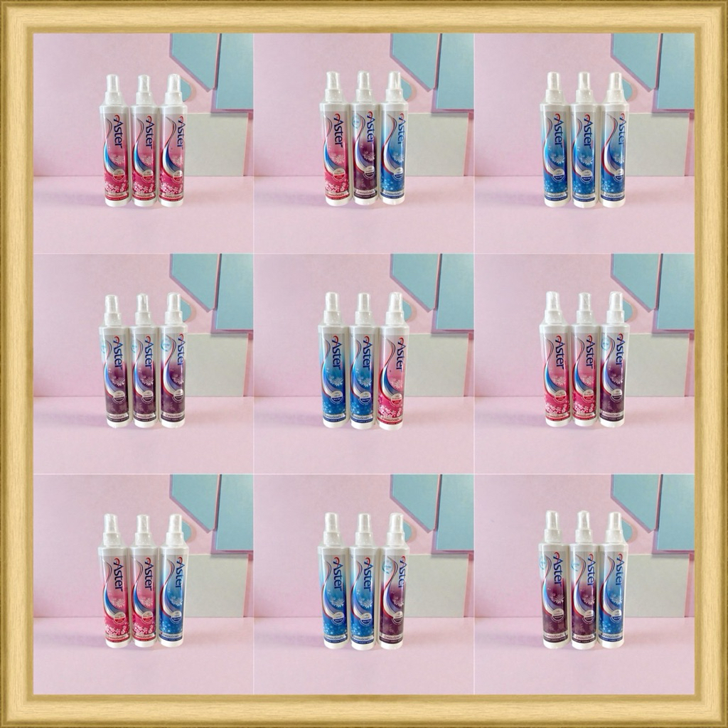 น้ำหอมฉีดผ้าแอสเตอร์ แพ็ค 3 ขวด คละสีได้