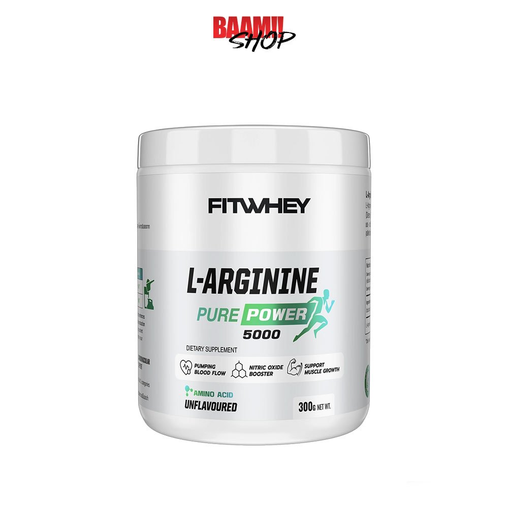 FITWHEY SUPPLEMENTS L-ARGININE PURE POWER 5000 300 g (300 Servings)
