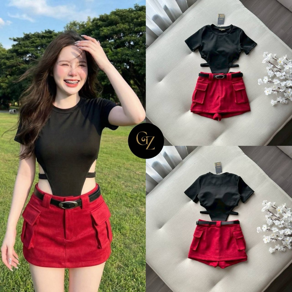 S set 3 ชิ้น ชุดเซ็กซี่ปนน่ารัก Gen Z