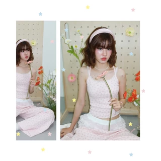 kome.offi เสื้อสายเดี่ยวลายดอก รุ่น roselyn tank top