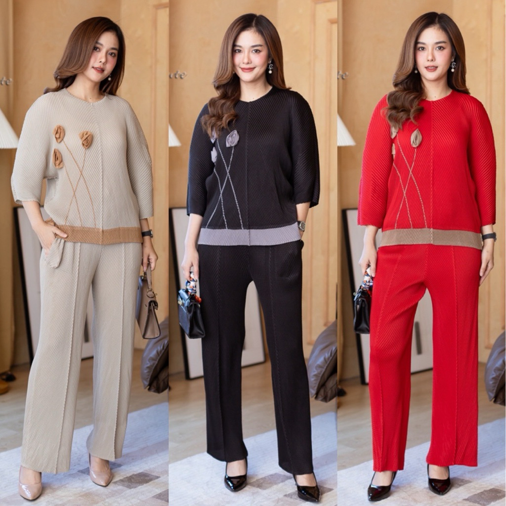 ชุดเซ็ทผ้ากระดูงูเกรดพรีเมี่ยม สีพื้นเรียบหรูไซด์ใหญ่ใส่สบายค่ะ