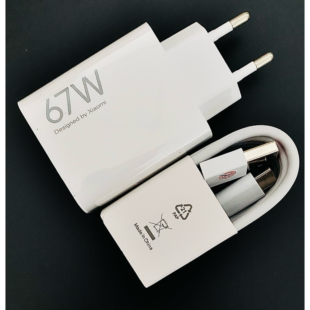 XIAOMI 67W TURBO CHARGE ** ADAPTER 67W + USB C 6A (120W) ** (NO PACKAGE)