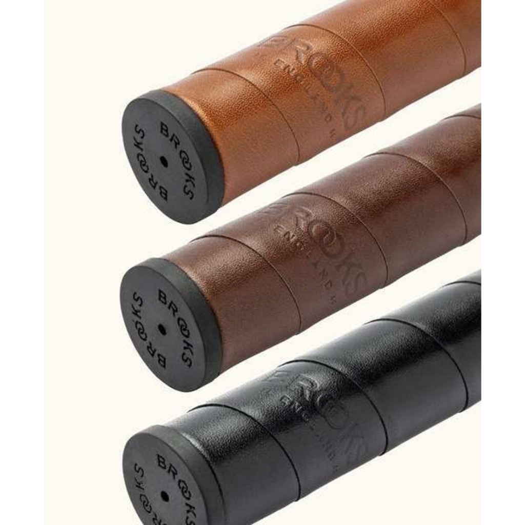 ปลอกแฮนด์รุ่นบาง BROOKS Willow Leather Grips 130/130 ดีไซน์สวย สบายมือ