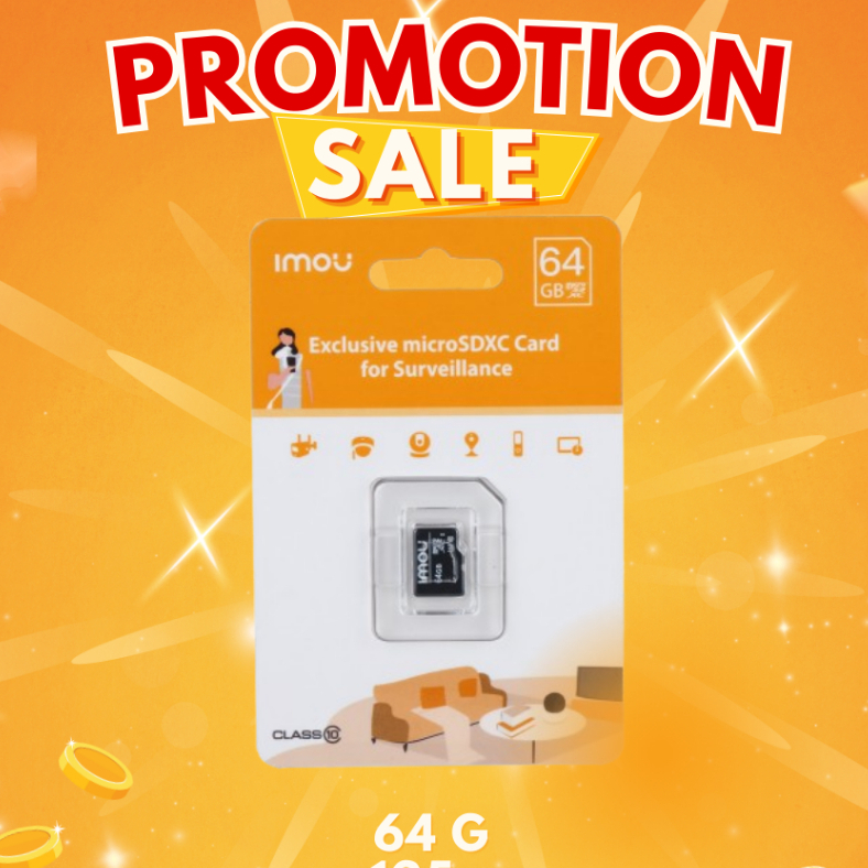 IMOU เมมโมรี่การ์ด Memory Micro SD Card ความจุ 64GB