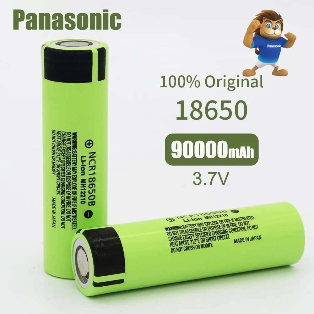 18650 ถ่านชาร์จ Battery แบตเตอรี่ 3.7V 90000mAh หัวแบน ถ่านชาร์จ ถ่านไฟฉาย ถ่านชาร์จคุณภาพสูง Li-ion ไฟโซล่าเซลล์