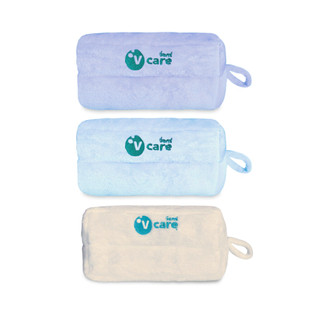 (สินค้าสมนาคุณงดจำหน่าย) V CARE วีแคร์ กระเป๋านุ่มนิ่ม (สุ่มสี- ฟ้า/ม่วง/ครีม)