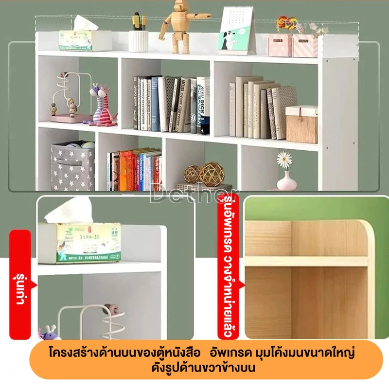 GYG ชั้นวางหนังสือ สไตล์มินิมอล ชั้นวางของเล่น thumbnail 10