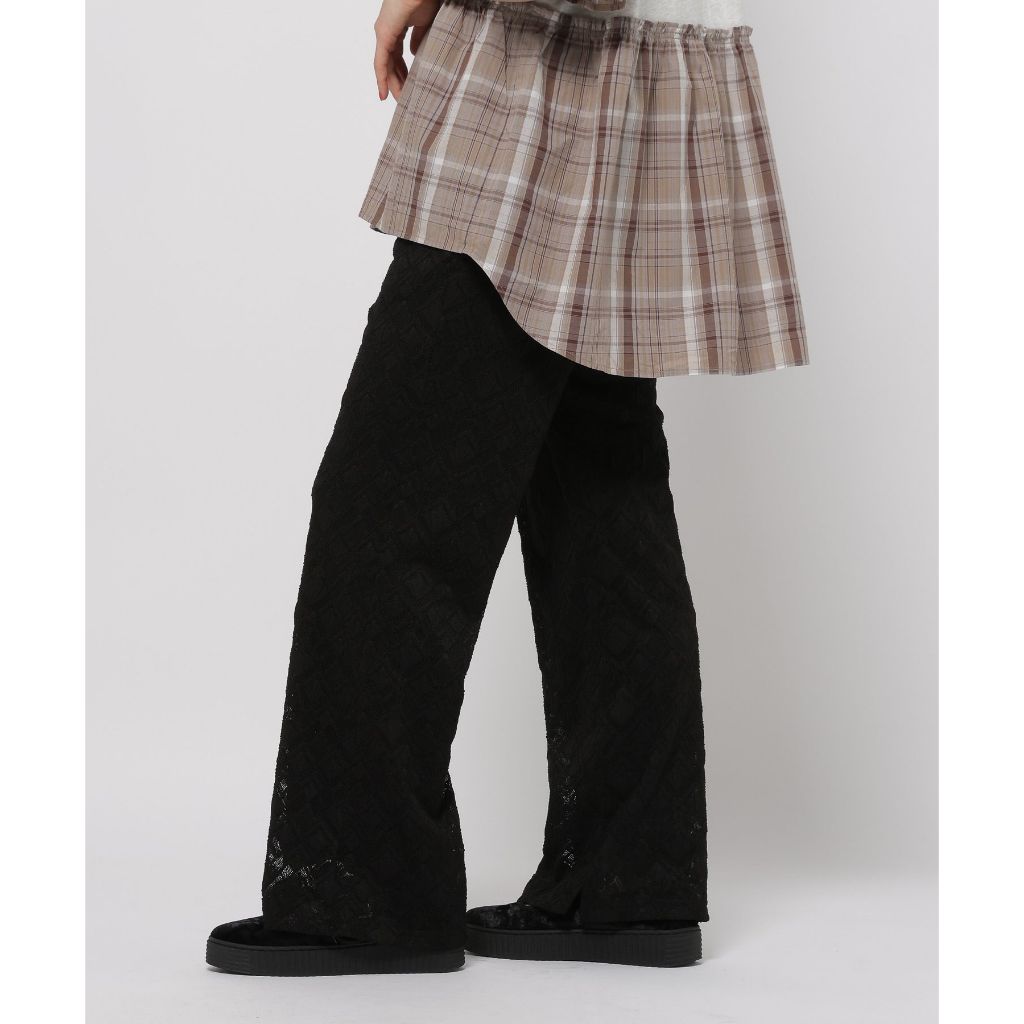 niko and ... กางเกงลูกไม้ สไตล์ผู้ใหญ่ สัมผัสนุ่ม Stretch soft lace pants