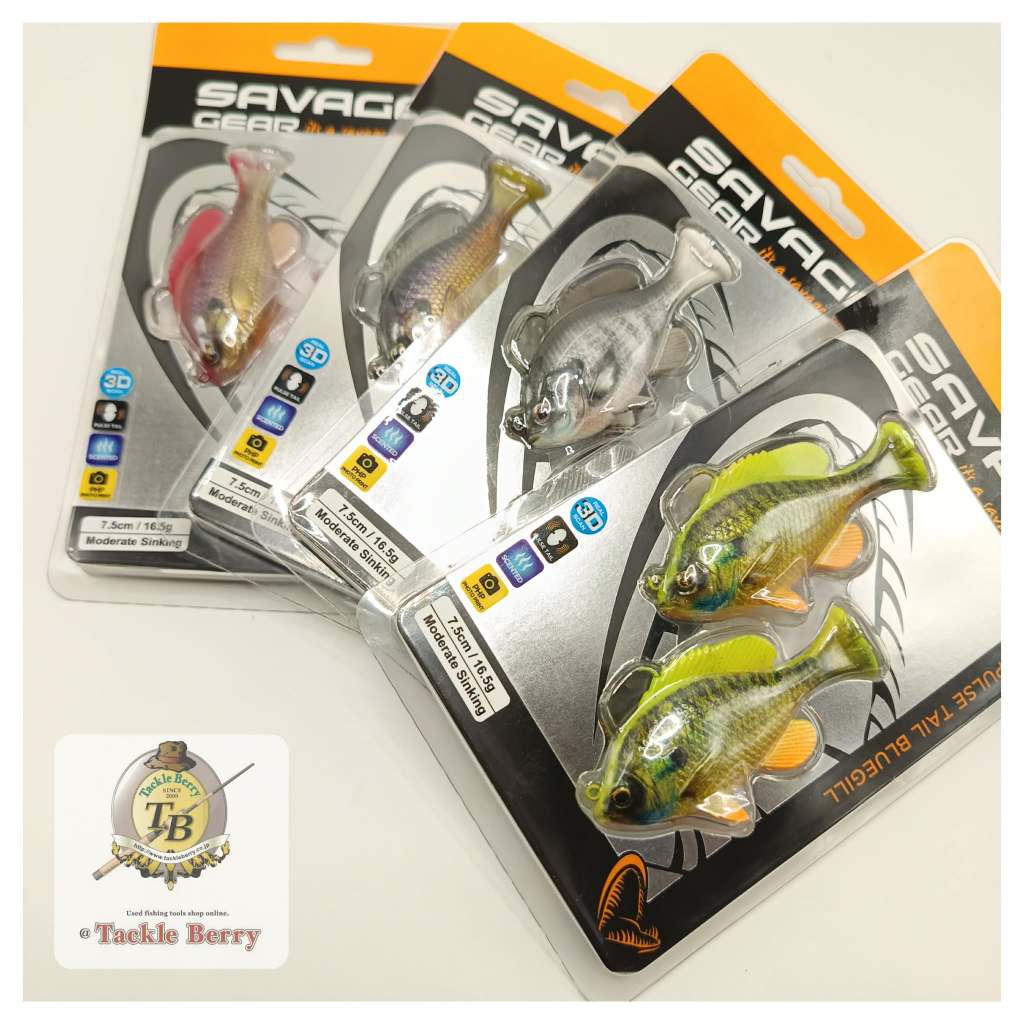 SAVAGE GEAR 3D PULSE TAIL BLUEGILL / ปลายางขั้นเทพของชอบกะพงเก๋า ราคาโปรโมชั่นพิเศษ!!!!!