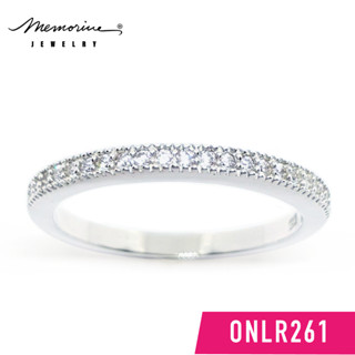 Memorine Jewelry แหวนเงินแท้ 925 ฝังเพชรสวิส (CZ) : ONLR261
