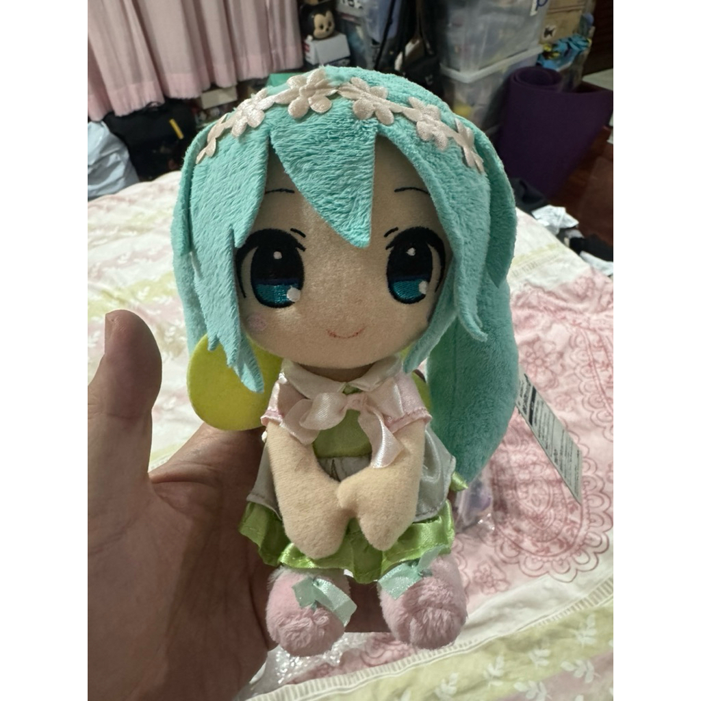 Taito Hatsune Vocaloid Stuffed Flower Crown Miku Plush Doll l ตุ๊กตา ฮัตสึเนะ มิกุ
