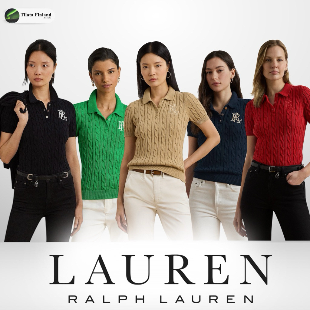 เสื้อโปโลผู้หญิง เสื้อไหมพรม เสื้อถัก เเบรนด์ Lauren Ralph Lauren