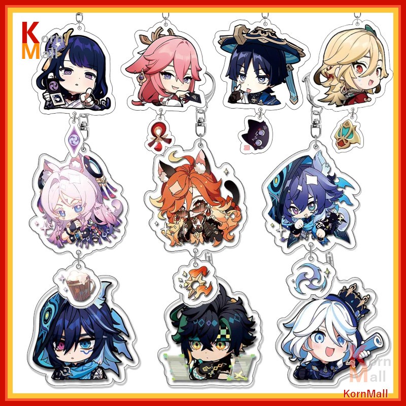 [พร้อมส่ง 1 วัน] พวงกุญแจ ตัวละคร เกมส์ เกนชิน อิมแพค Gen shin Impact Fontaine เก็นชิน Furina Neuvil