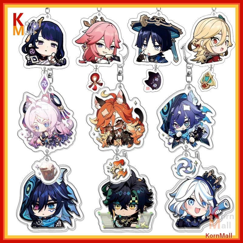 [พร้อมส่ง 1 วัน] พวงกุญแจ ตัวละคร เกมส์ เกนชิน อิมแพค Gen shin Impact Fontaine เก็นชิน Furina Neuvillette Chiori Ororon