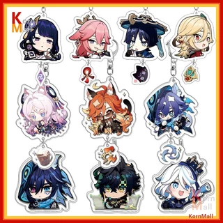 [พร้อมส่ง 1 วัน] พวงกุญแจ ตัวละคร เกมส์ เกนชิน อิมแพค Gen shin Impact Fontaine เก็นชิน Furina Neuvillette Chiori Ororon