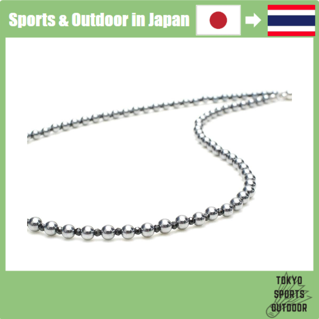 【Japan Quality】[OVER-9] Terahertz Black Spinel Necklace, 4mm, Officially Inspected! Terahertz Ore, P