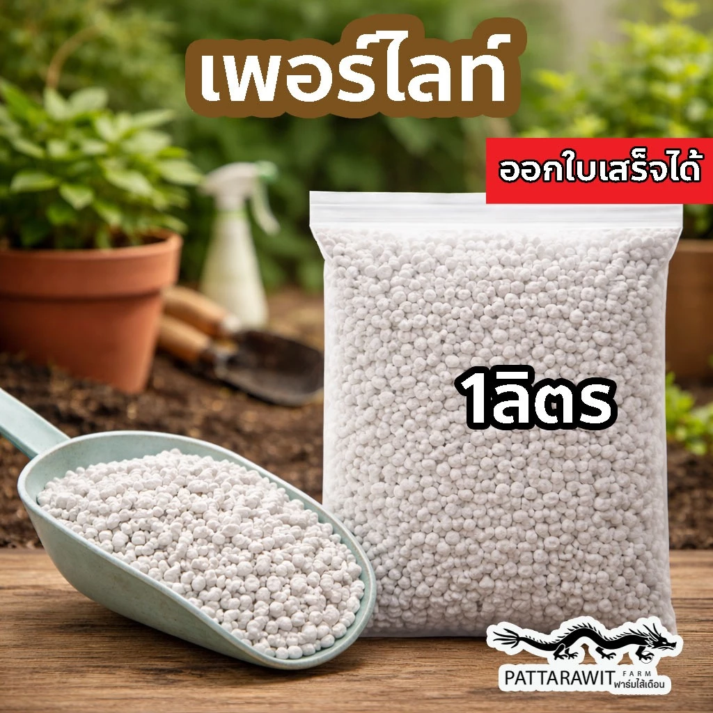 (2ถุง50ส่งฟรี)เพอร์ไลท์(Perlite) 1ลิตร วัสดุปลูกแคคตัส ร่วน โปร่ง อากาศถ่ายเทสะดวก และระบายน้ำดี