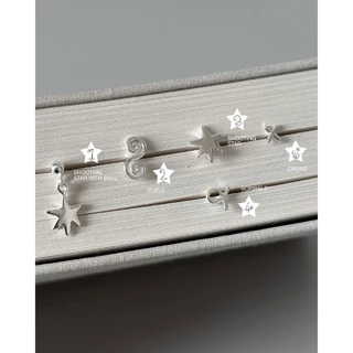 (stud earrings) : DOODLE BITS#02 COLLECTION STUD EARRINGS SILVER925 / ต่างหูปักก้านเงินแท้ (ราคาต่อข้าง) | YOUR WISHLIST