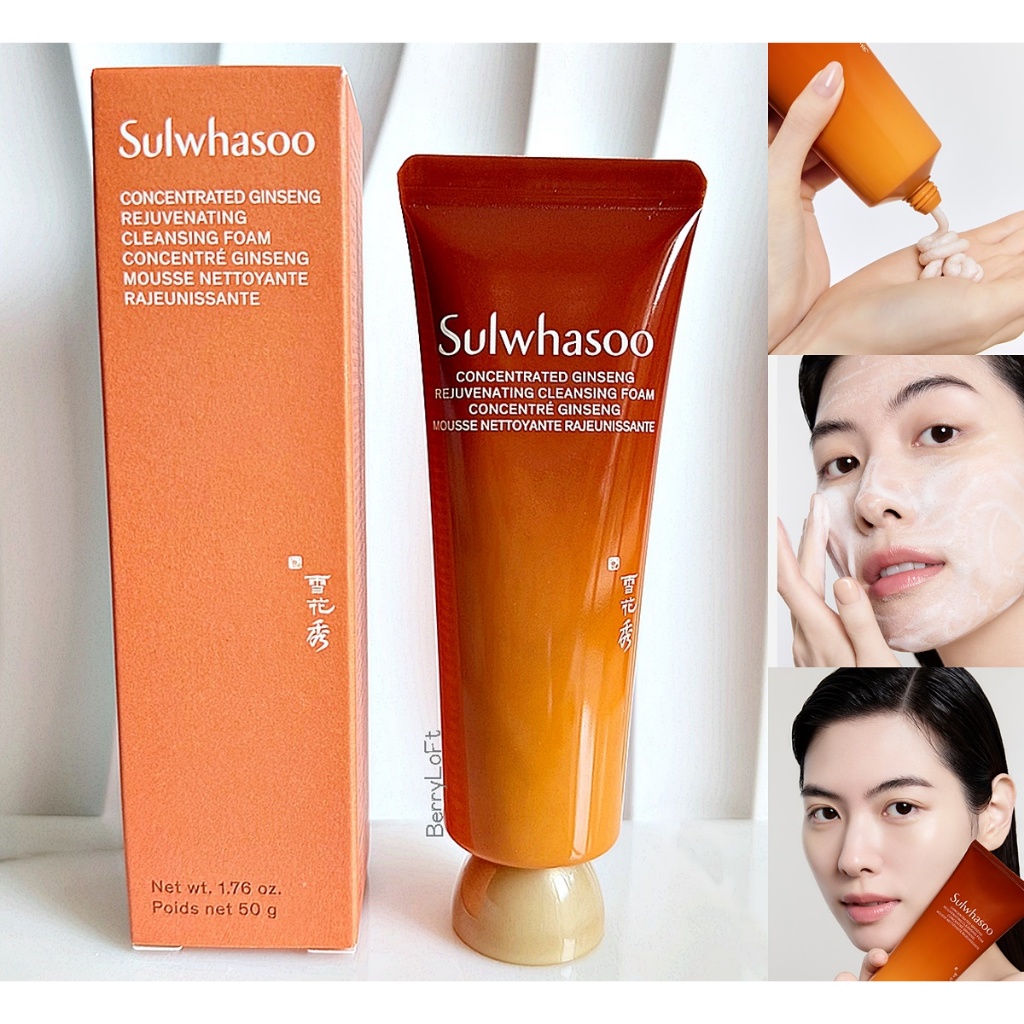 !! ใหม่ล่าสุด !! SULWHASOO Concentrated Ginseng Rejuvenating Cleansing Foam 50 g. หมดอายุปี 2028