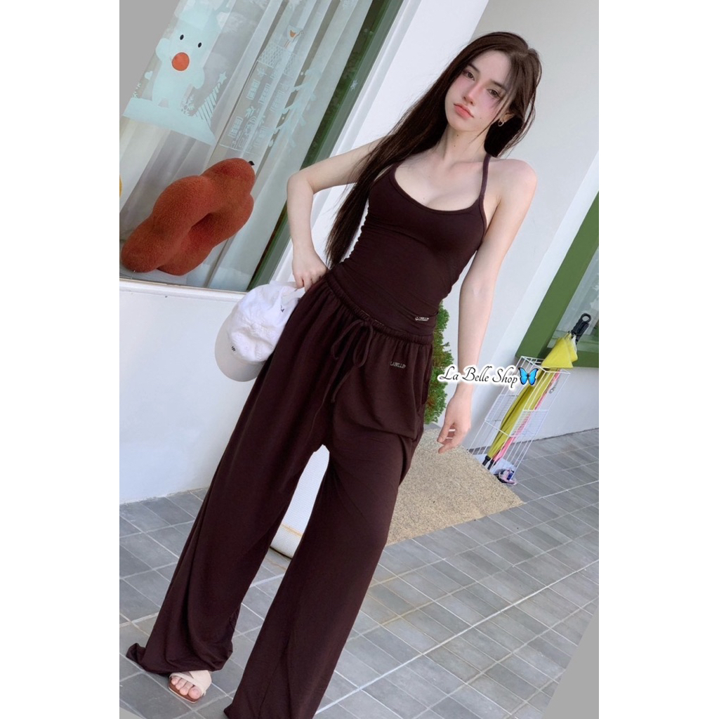 ชุดเซ็ท2ชิ้นกางเกงผ้าเรย่อนเกรดAผ้าหนาใส่ยางยืดมีเชือกปรับขนาดตามเอวได้เสื้อตัวจิ๋วอก32-38เอว27-32สะโพก36-42กก.ยาว100ซม. - รูปที่ 4