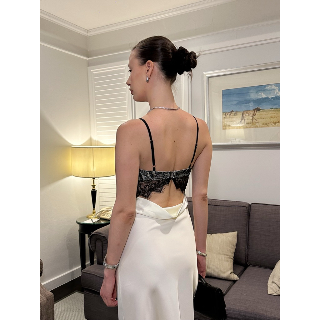 Ombré dress  เดรสซาตินเกรดพรีเมียม - รูปที่ 2