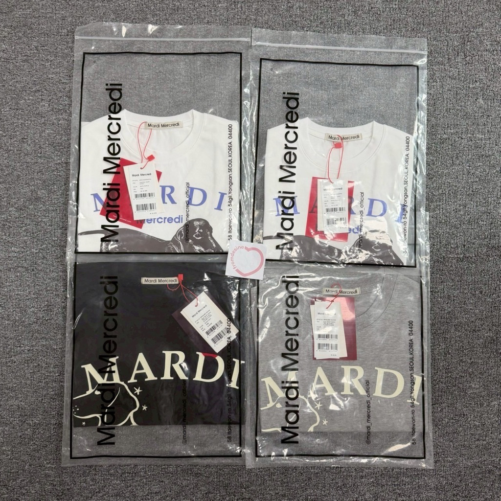 [ พร้อมส่ง / ของแท้ ] MARDI DDANJI SLIM TSHIRT SWING THE TAIL DDANJI / PEARL NECKLACE / FLOWER CHOKER