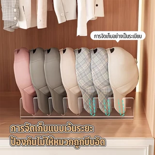 ชั้นเก็บของ หมวกสําหรับเบสบอลหมวก ชั้นวางโชว์หมวก ประหยัดพื้นที่ ในห้องนอน อะคริลิคใส อเนกประสงค์ 7ช่อง
