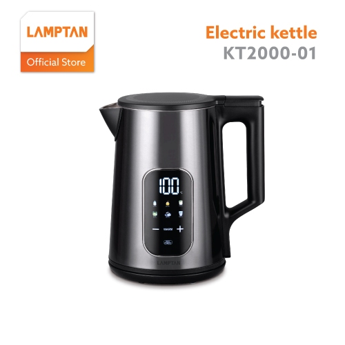 LAMPTAN กาต้มน้ำไฟฟ้า KT2000-01 1.7L 2000W ปรับอุณหภูมิได้หลายระดับ